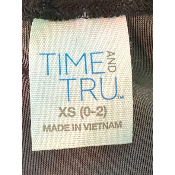 TIME AND TRU gray velour pull on midi skirt size XS - Picture 3 of 16